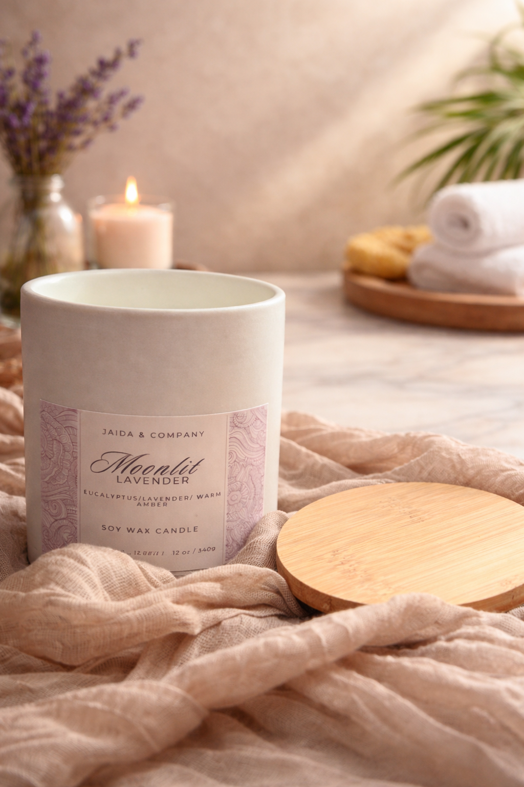 Moonlit Lavender Candle