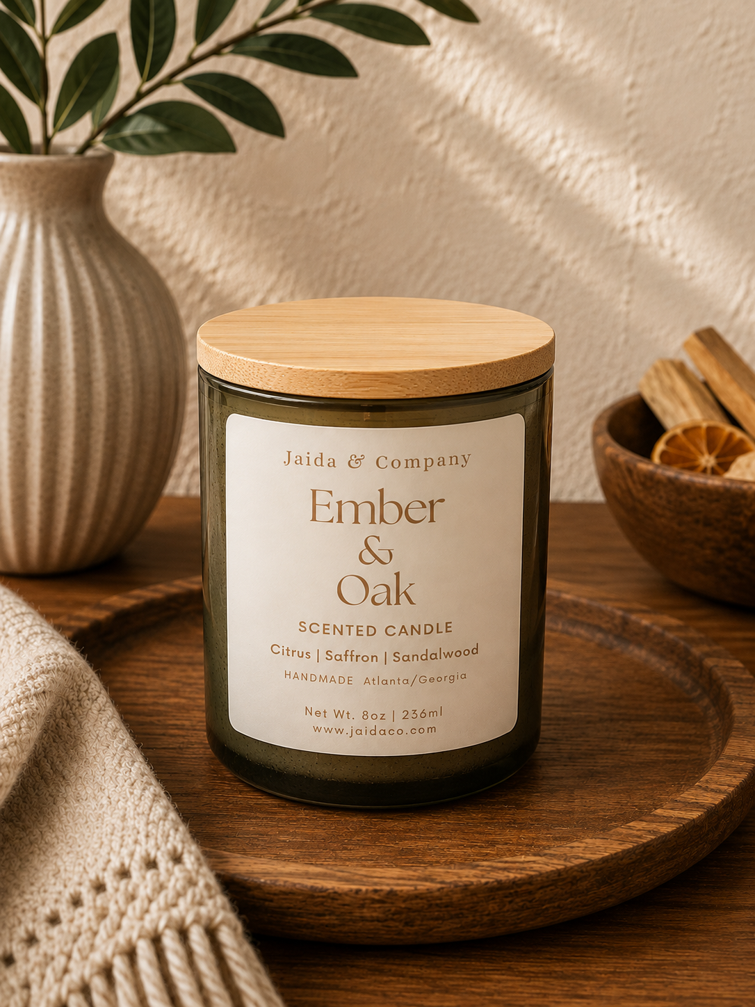 Ember & Oak Candle