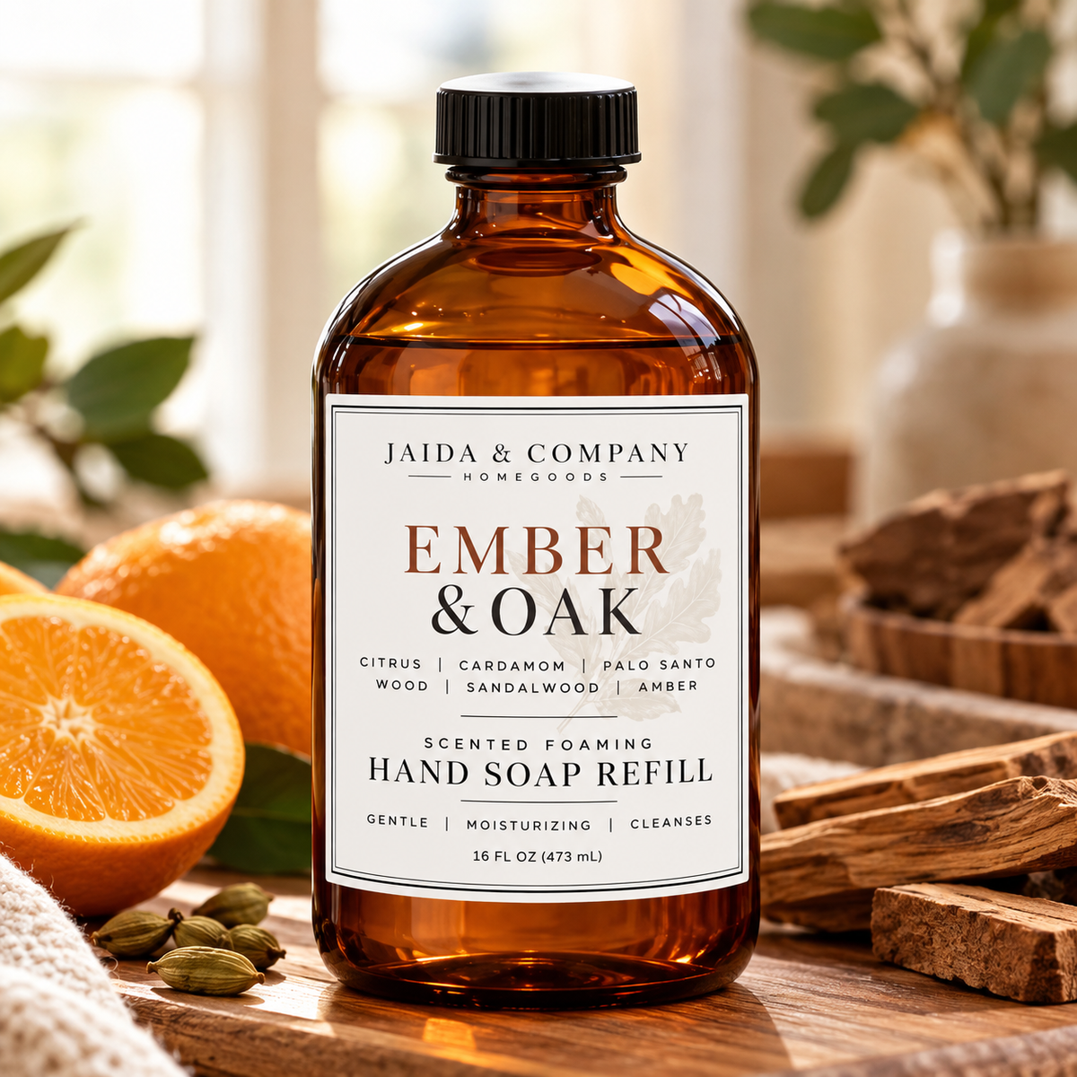 Ember & Oak foaming hand soap refill