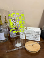 “Hot Mess Express” Glass Tumbler