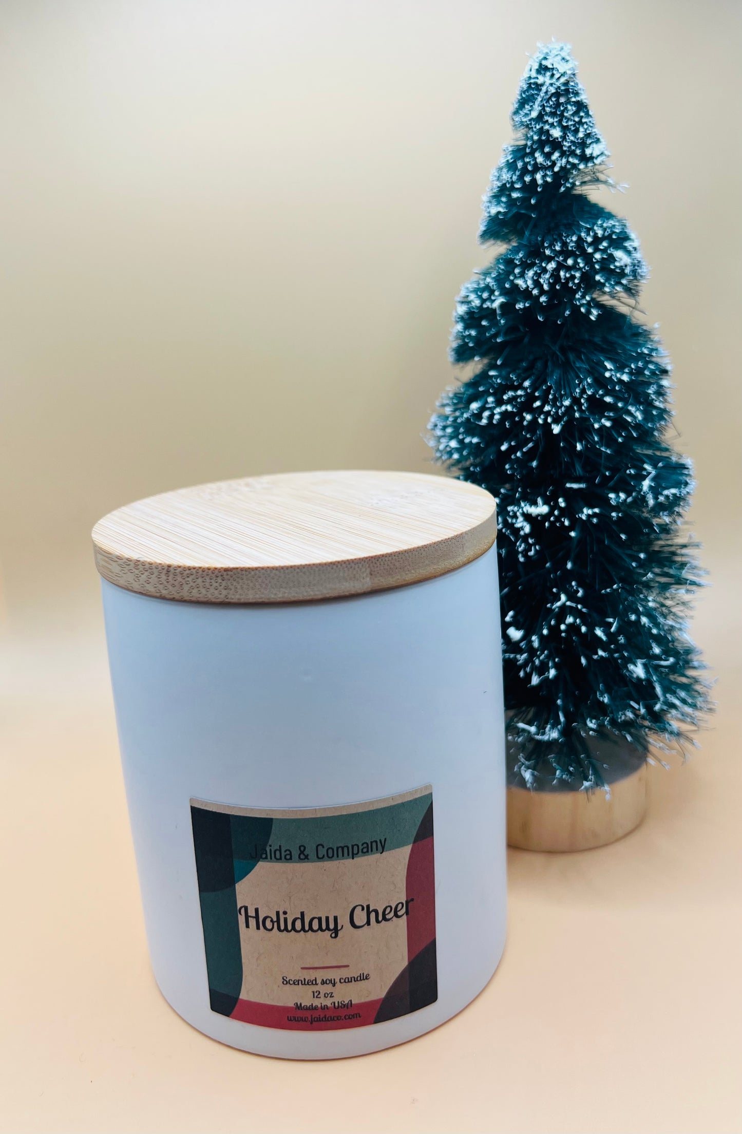 Holiday cheer candle